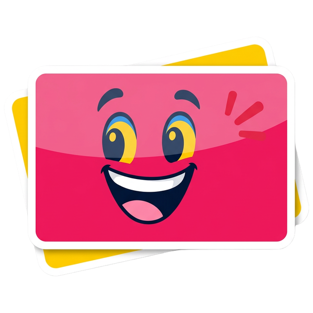 Rechthoekige stickers met de RegelJeStickers-mascotte
